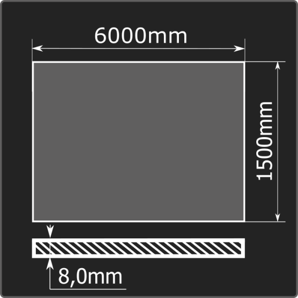 Лист горячекатаный 8,0*1500*6000 ст.3сп Кармет ГОСТ 14637-89