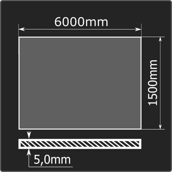 Лист горячекатаный 5,0*1500*6000 ст.3сп Кармет ГОСТ 14637-89