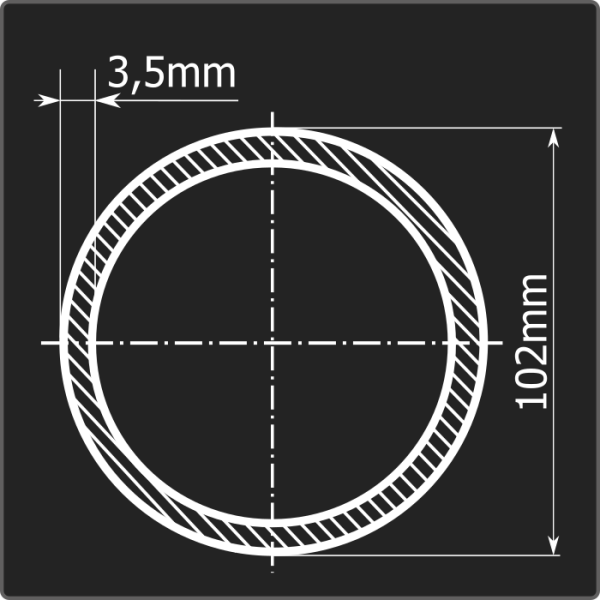 Труба электросварная 102*3,5 ст.3пс 12м ГОСТ 10705-80