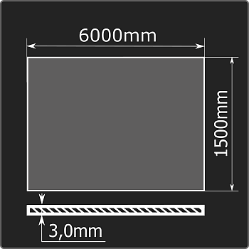 Лист горячекатаный 3,0*1500*6000 ст.3сп ГОСТ 16523-97