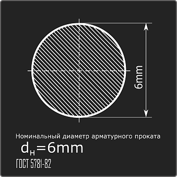 Арматура 6,0 А-I (А240) ГОСТ 5781-82 6м